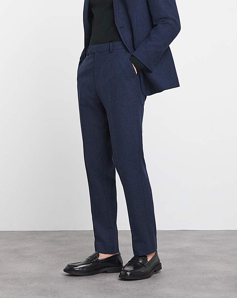 tweed regular fit suit trouser