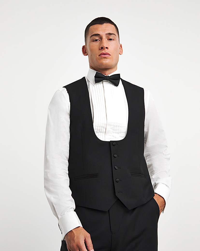 Premium Textured Tuxedo Waistcoat
