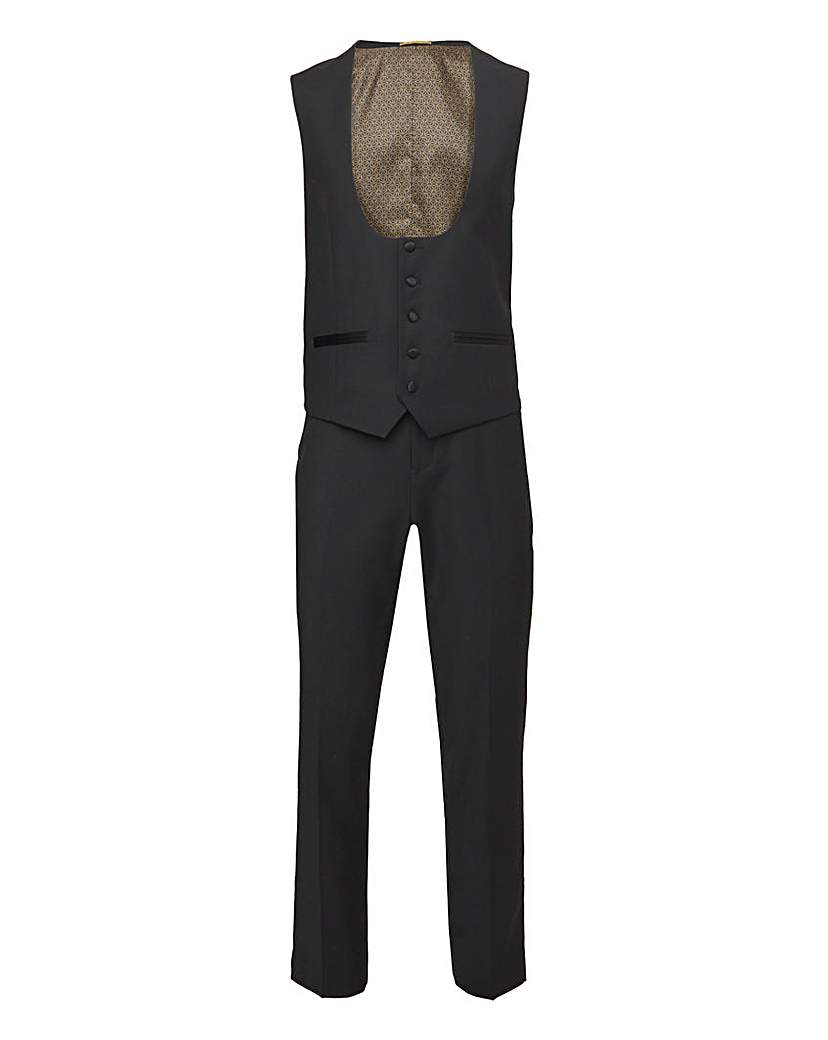Premium Textured Tuxedo Waistcoat