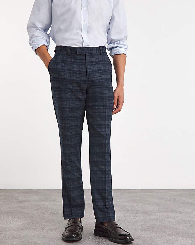 Warm Handle Check Suit Trouser