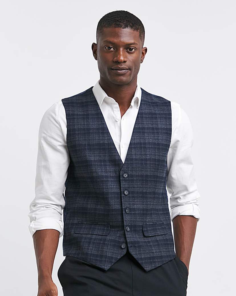 Warm Handle Check Waistcoat