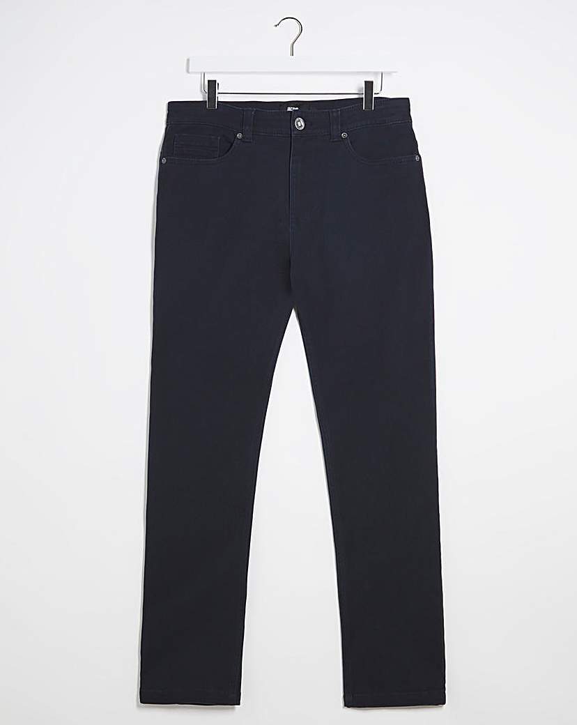 Union Navy Straight Gabardine Jeans