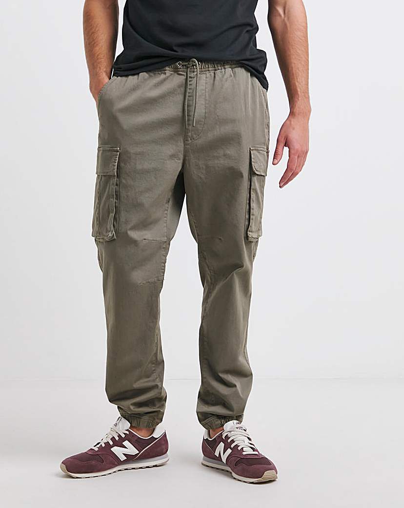 New In - Elasticated Waist Cuffed Cargo