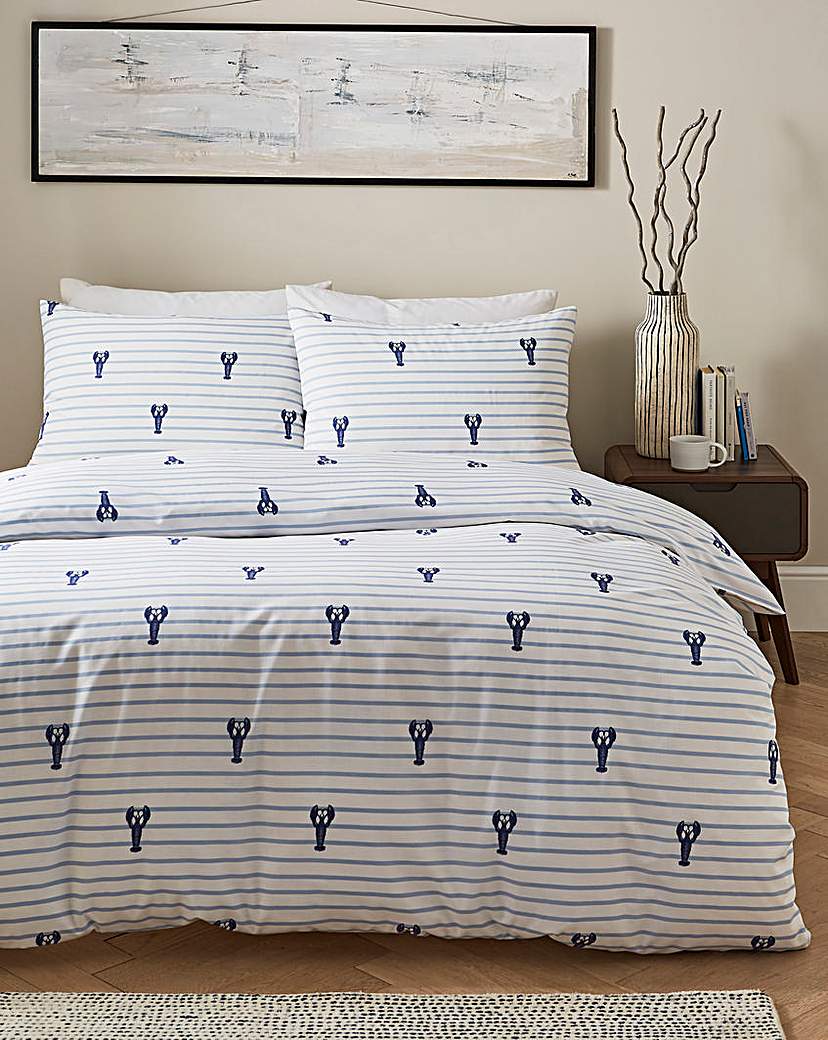 Lobster Stripe Duvet Set