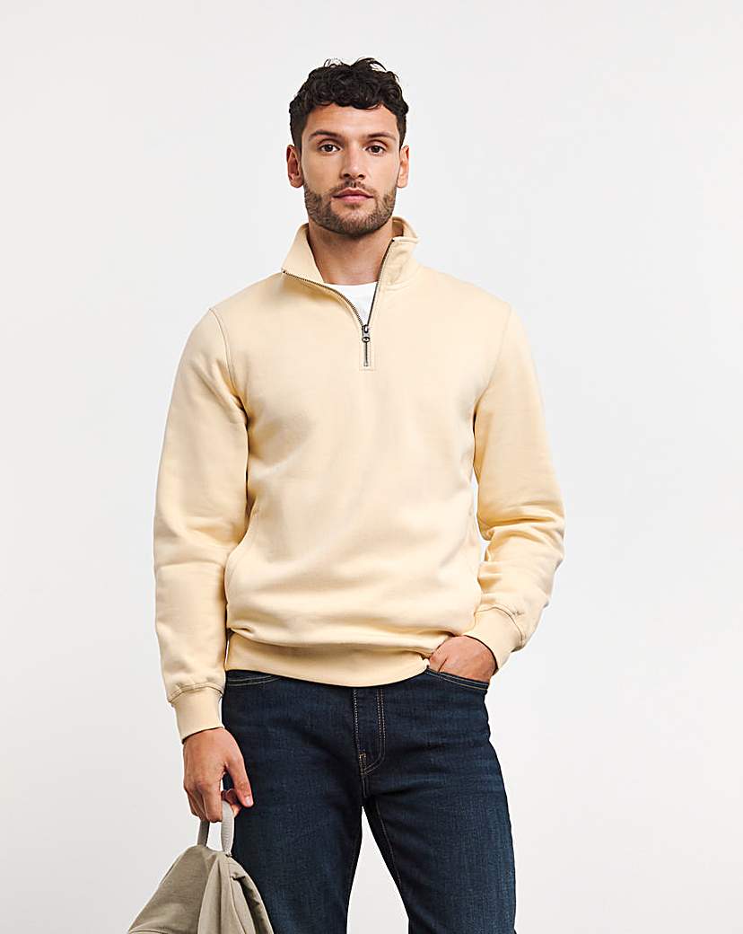 Image of 1/4 Zip Sweatshirt Long