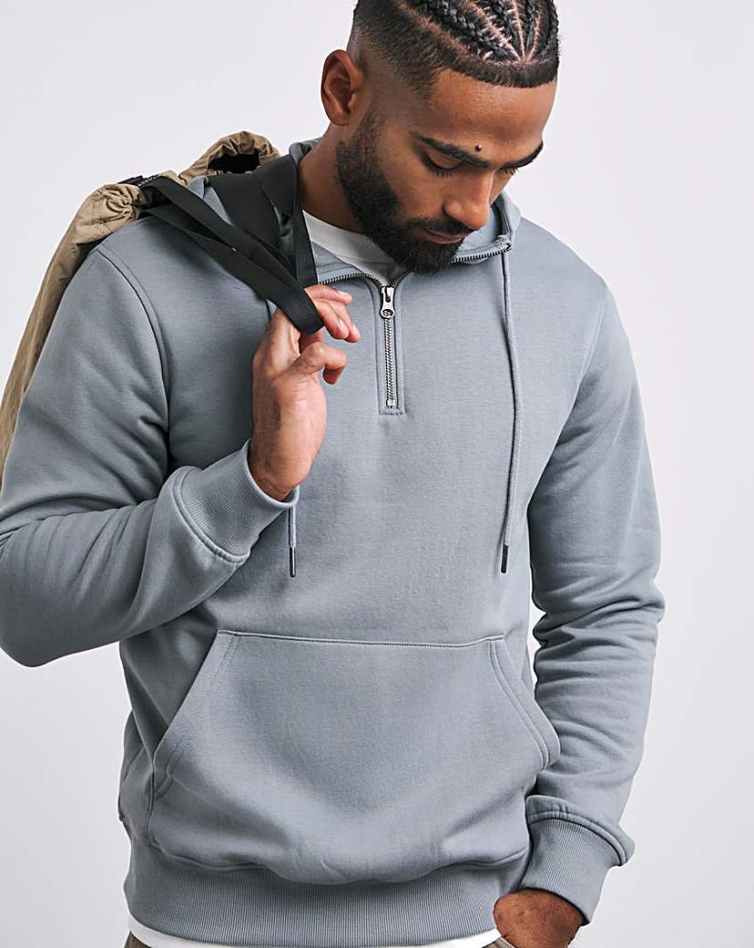 1/4 Zip Hoodie Long