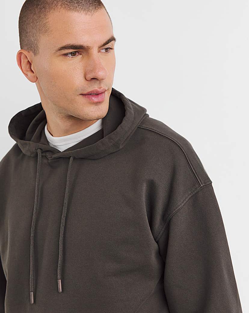 Garment Dyed Relax Fit Overhead Hoodie