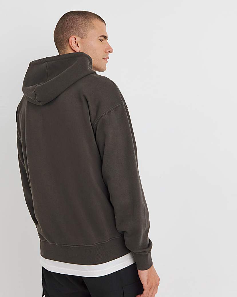 Garment Dyed Relax Fit Overhead Hoodie
