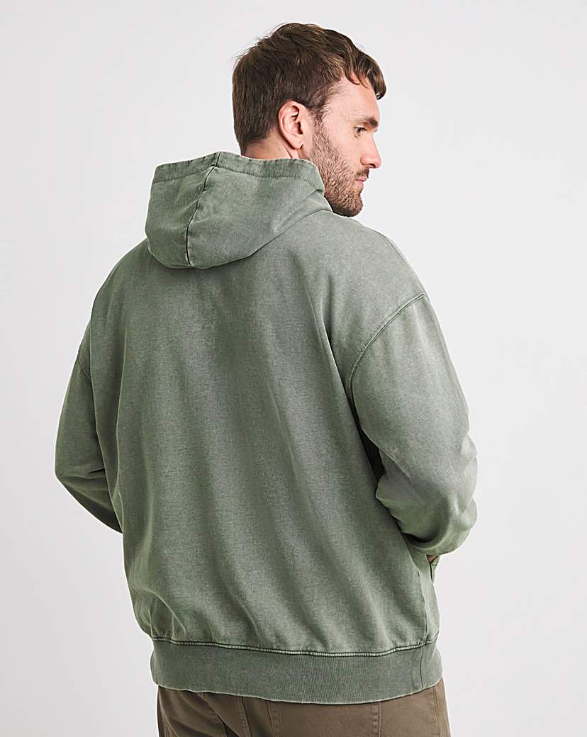Acid Wash Oversized Hoodie
