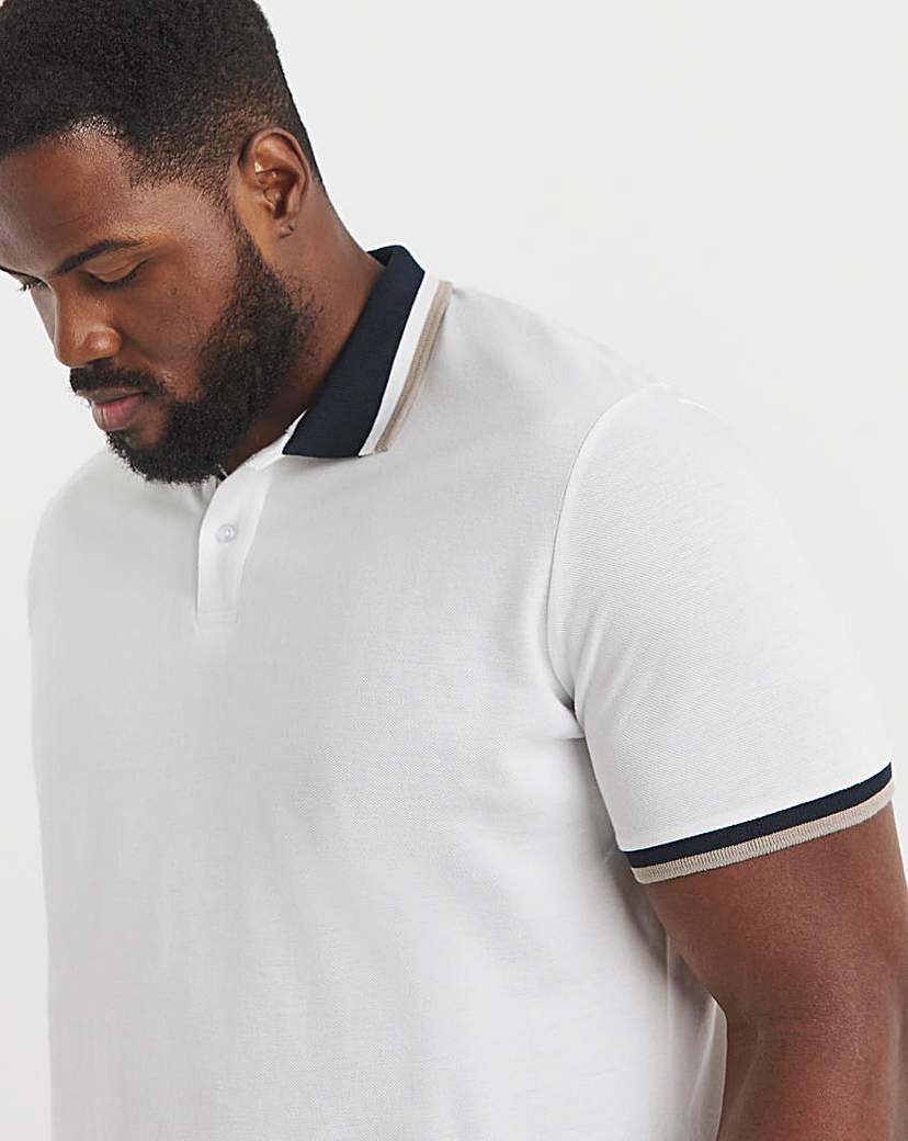 Tipped Pique Polo Long
