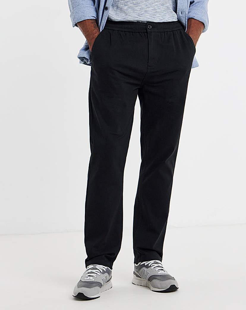 Fully Elasticated Straight Chino Trouser