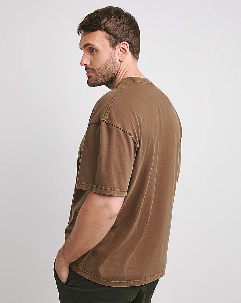 Relaxed Fit Acid Wash T-Shirt