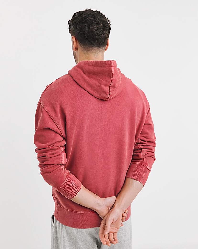 Garment Dyed Relaxed Fit Overhead Hoodie