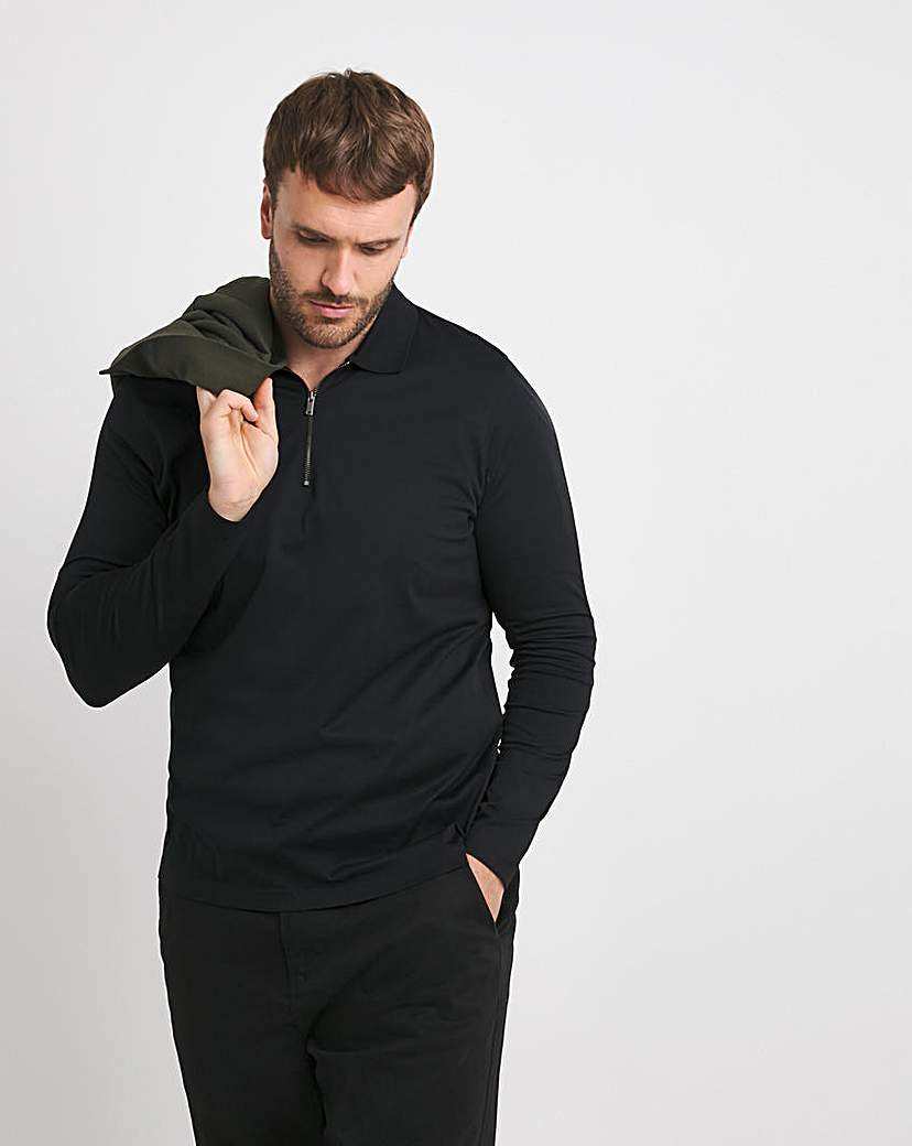 New In - Premium 100% Mercerised Zip Polo