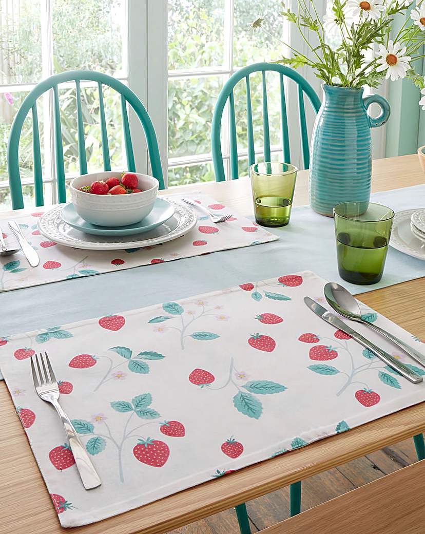 CL Strawberry Garden Placemats