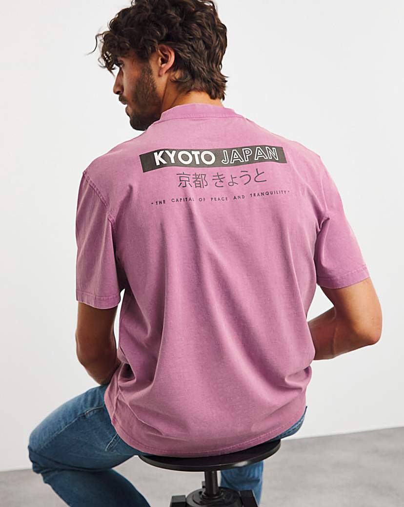 Kyoto Garment Dyed Graphic T-shirt