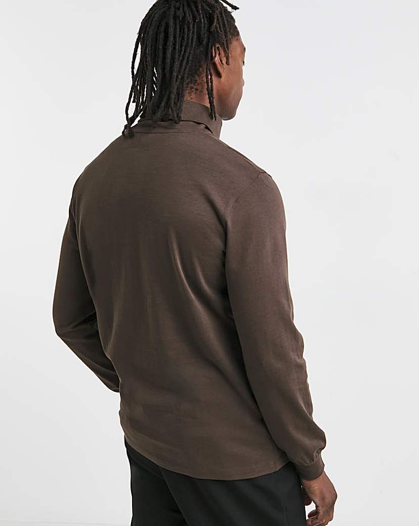 Long Sleeve Jersey Roll Neck