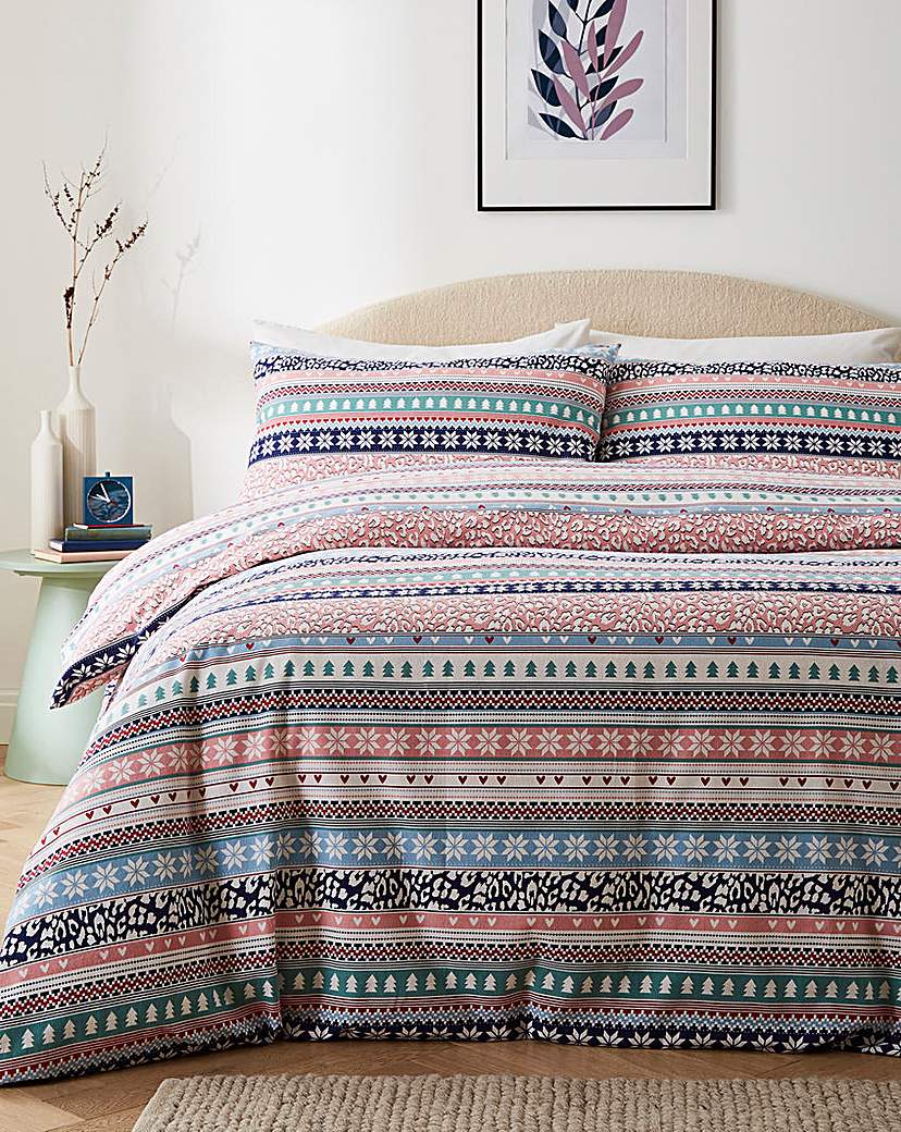 Winter Brushed Fiarisle Duvet Set