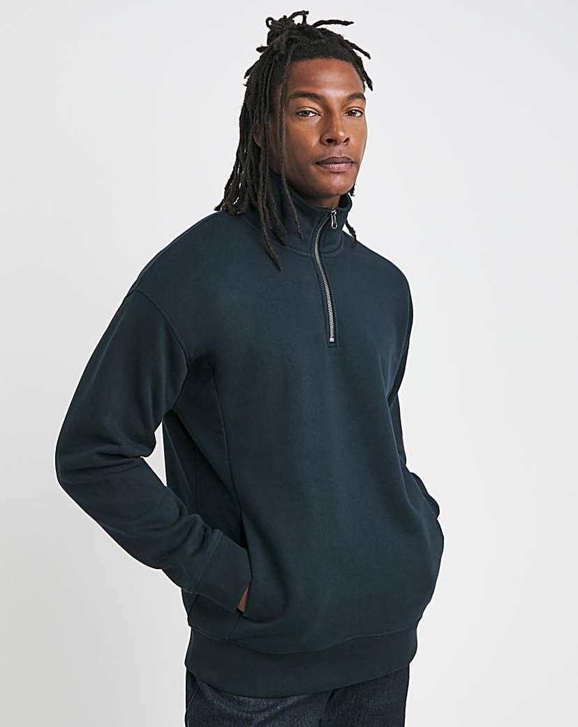 New In - 1/4 Zip Relax Fit Sweatshirt