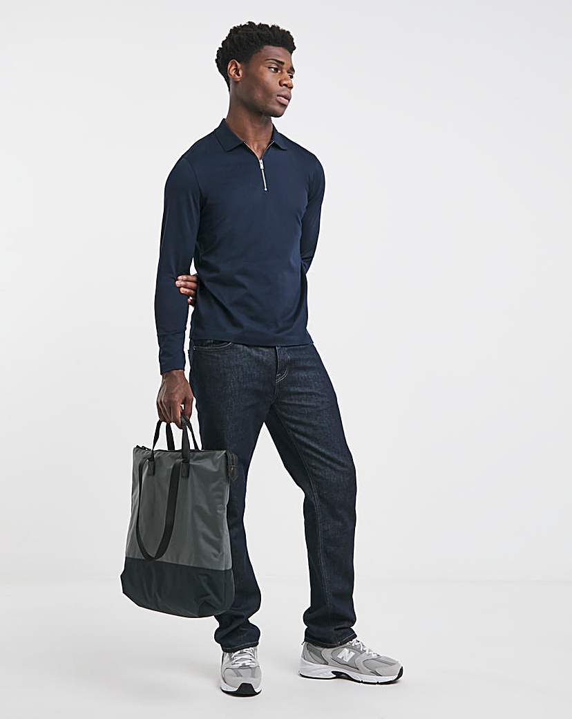 Premium 100% Mercerised Zip Neck Polo