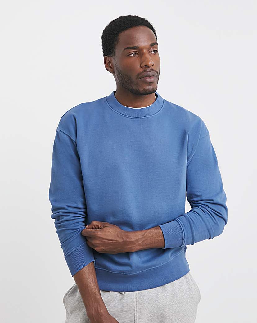 Relaxed Fit Garment Dye Sweatshirt