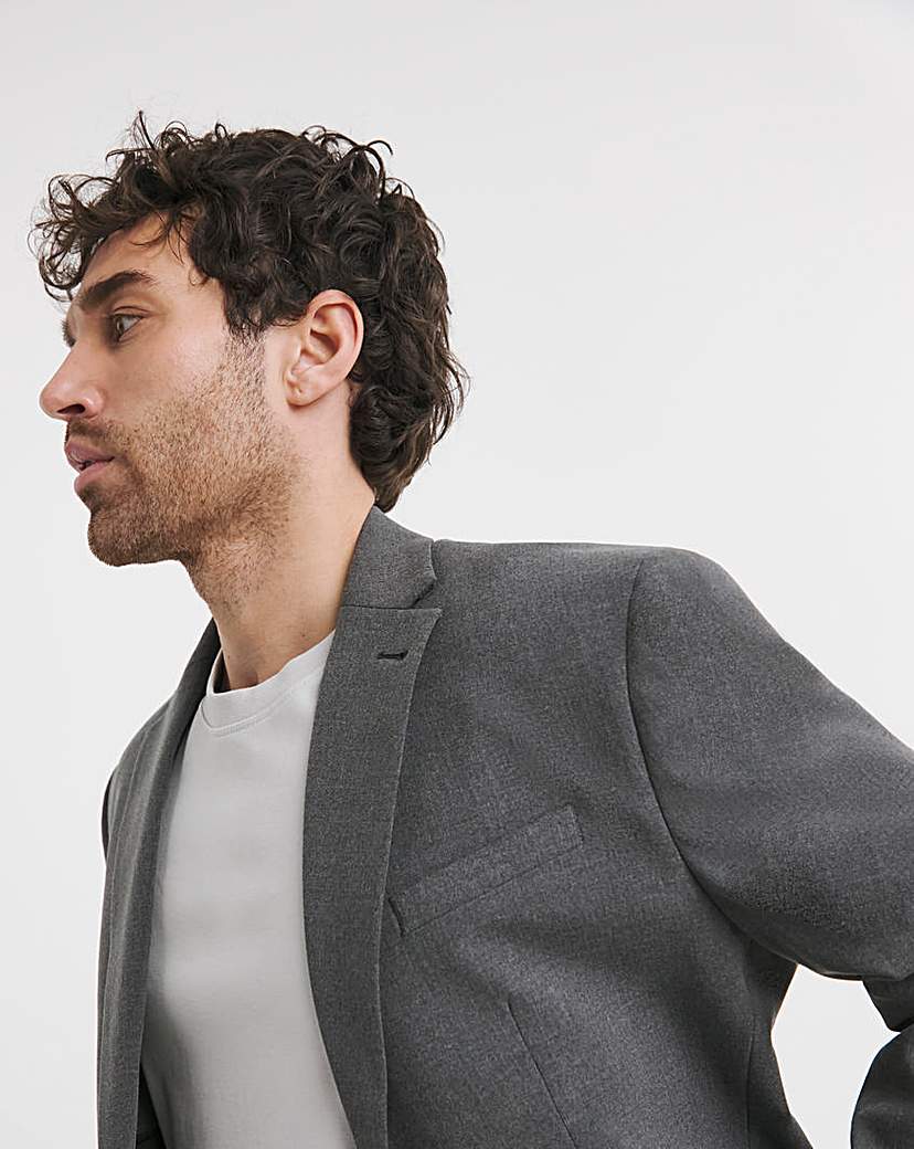 Tailored Relaxed Fit Stretch Blazer