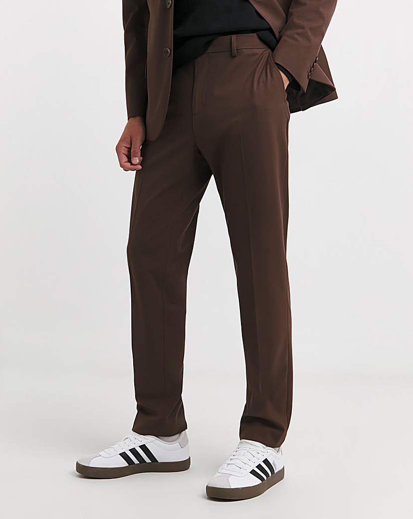 Tapered Fit Flat Front Trouser