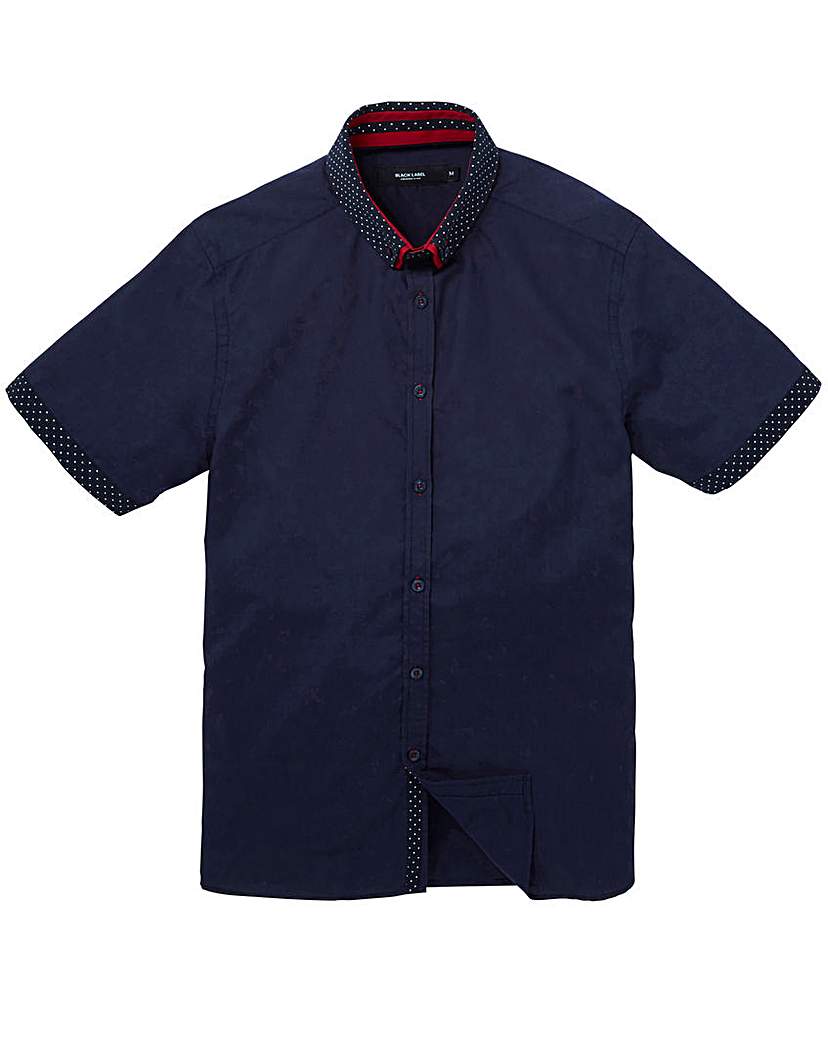 Image of Black Label Spot Trim Shirt Long