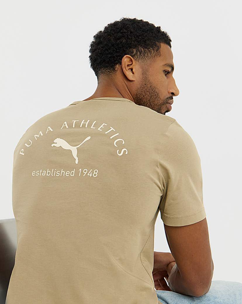 PUMA Embroidered Logo TShirt Coffee Puma Size …