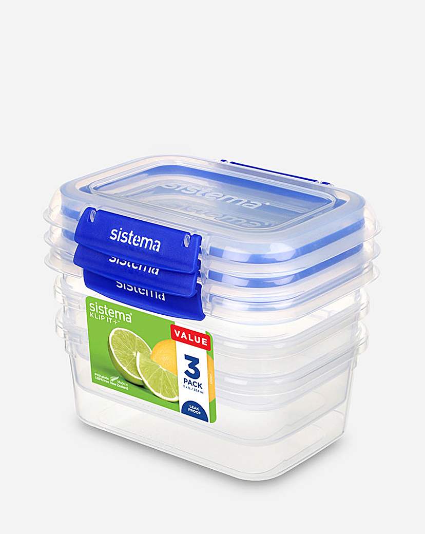 Sistema KlipIt+ 1L Food Container Set