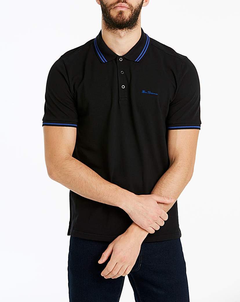 Image of Ben Sherman Classic Script Pique Polo R