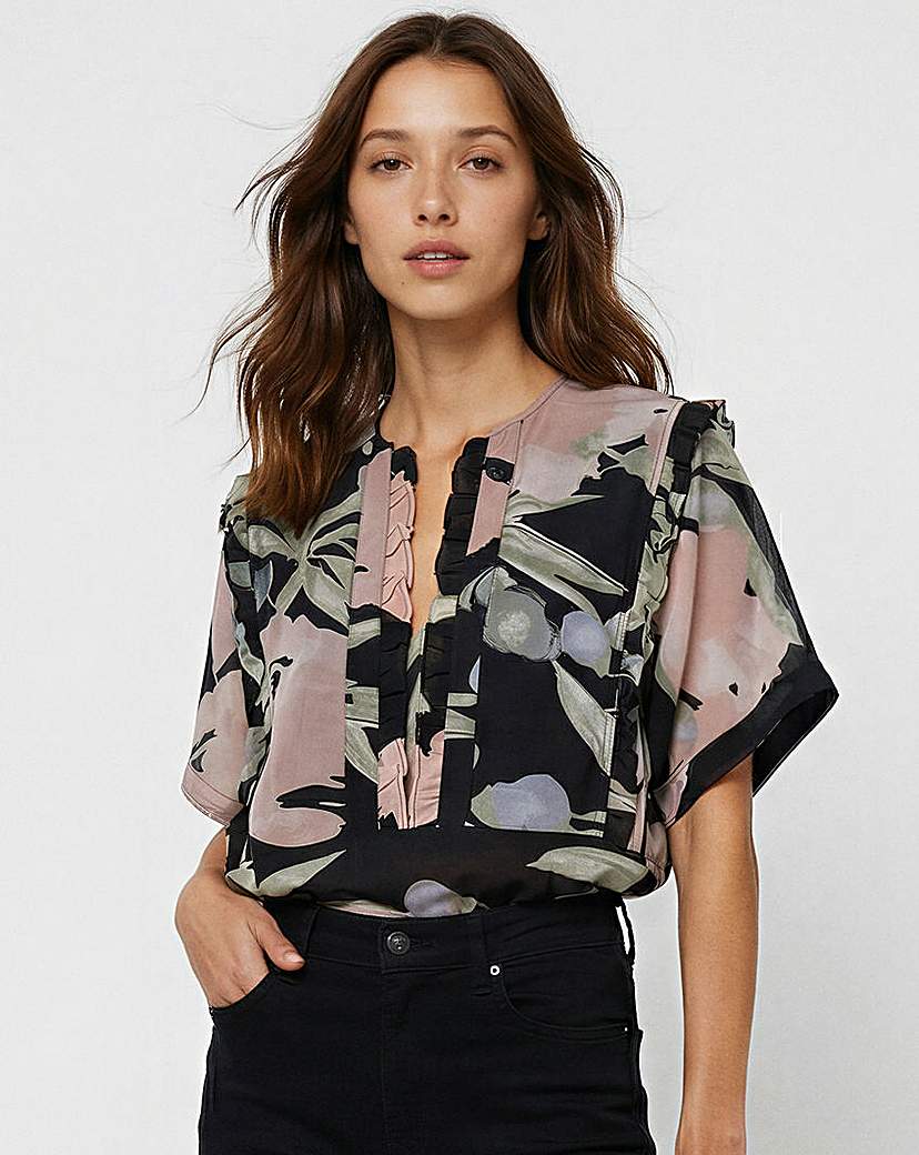 Religion Top PinkBlack Religion Size 16