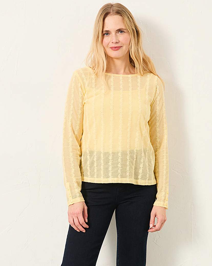 Fatface Women's Yellow Lottie Lace Size 24