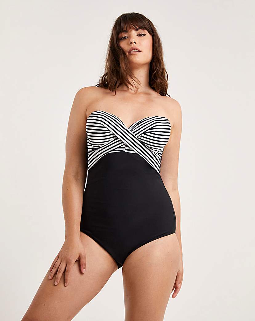 Figleaves Tailor Bandeau Swimsuit