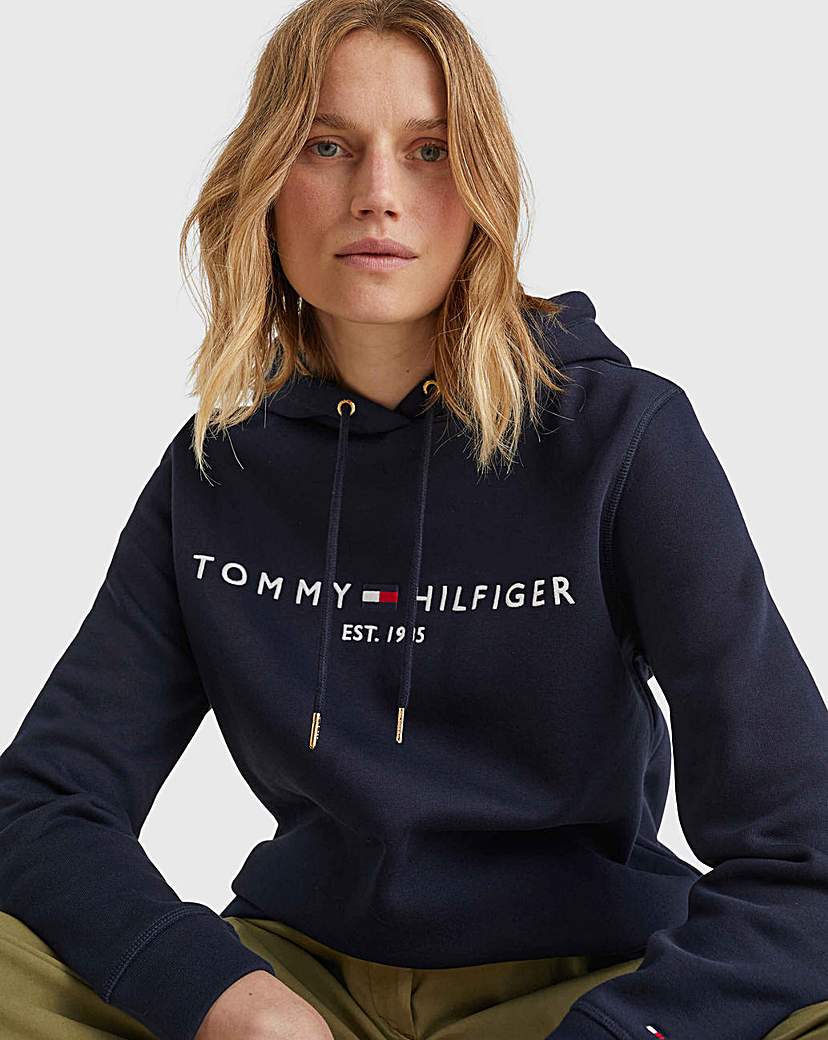 Tommy Hilfiger Navy Heritage Logo Hoodie - Small