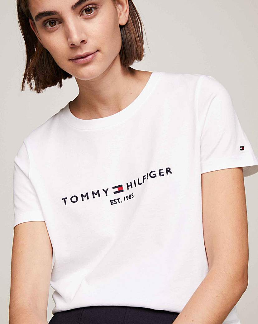 Tommy Hilfiger White Heritage Crew Neck Tee - 3XL