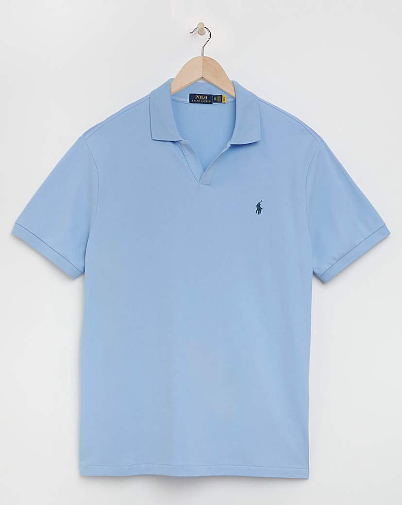 Ralph lauren collarless polo best sale