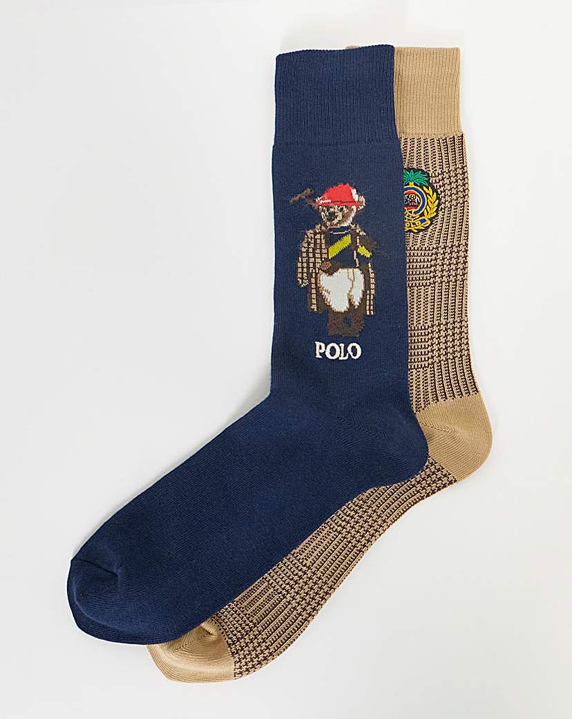 Polo Ralph Lauren 2 Pack Bear Sock