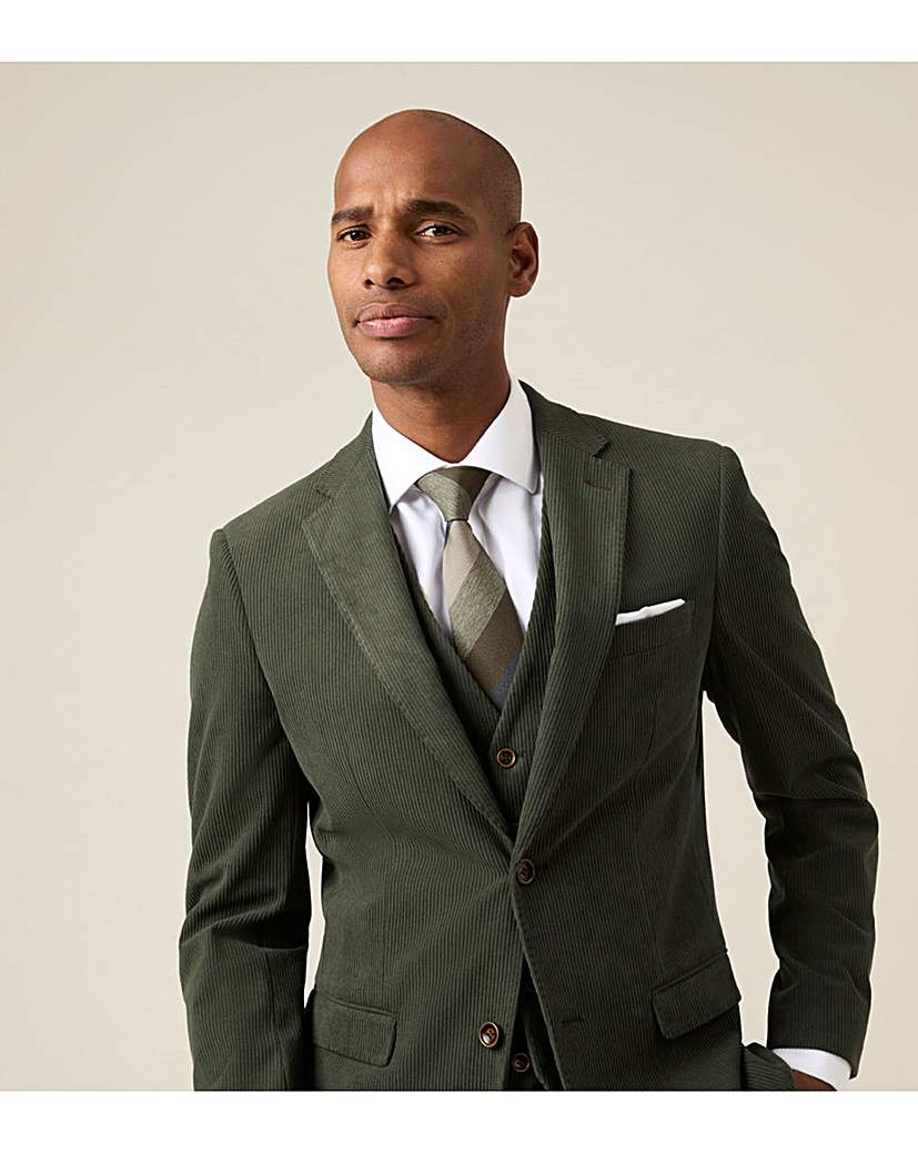 New In - Skopes Dorsey Suit Jacket Moss Corduroy