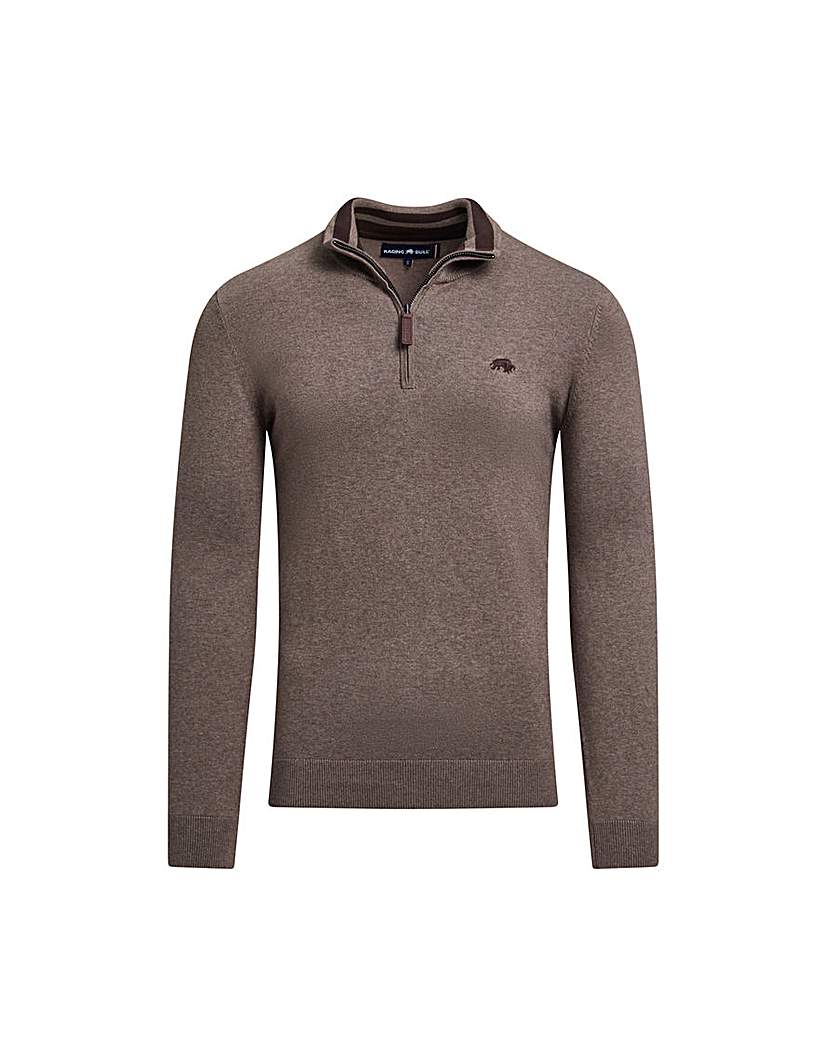 New In - Raging Bull Classic Quarter Zip Knit