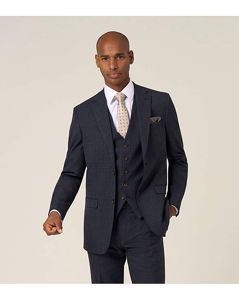 New In - Skopes Elijah Suit Jacket Navy Check