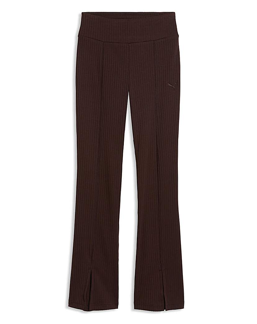 PUMA HER Rib Flared Leggings