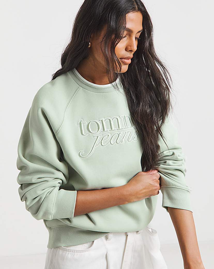 New In - Tommy Jeans Relaxed Script Sweatshirt