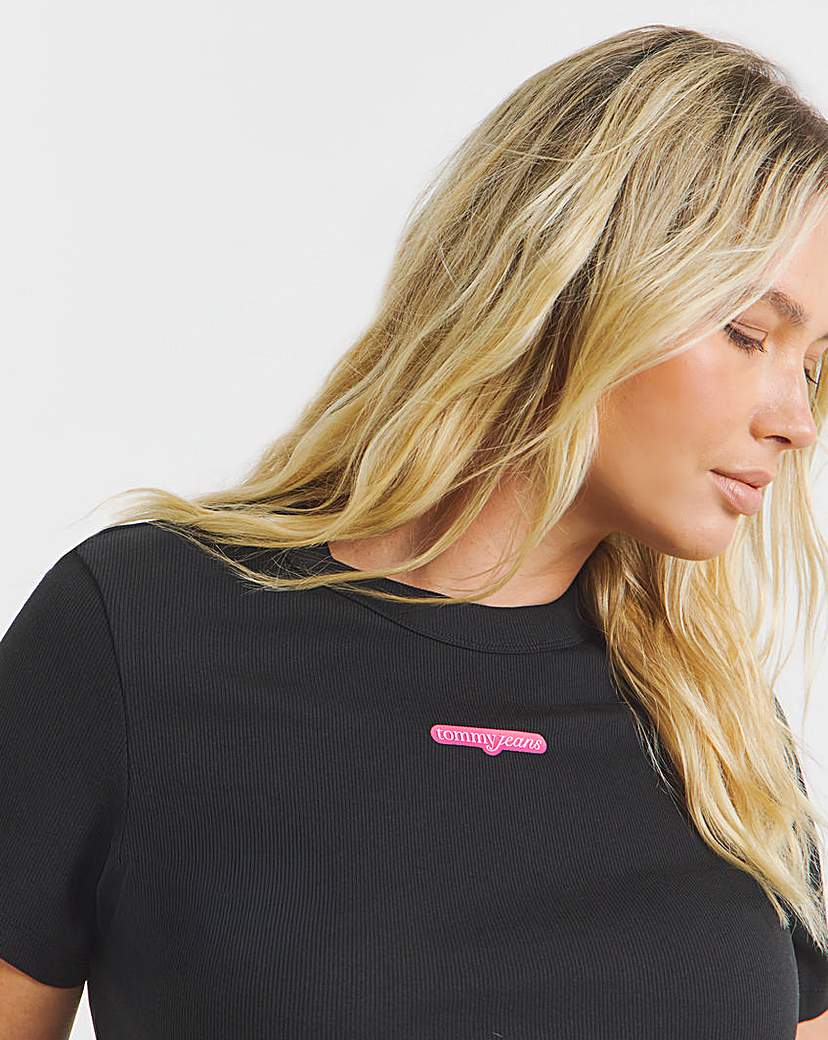 Tommy Jeans Slim Neon Logo T-Shirt