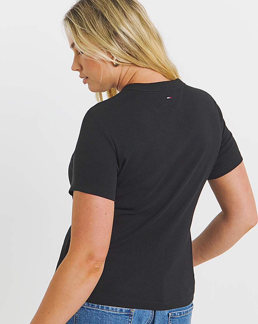Tommy Jeans Slim Neon Logo T-Shirt