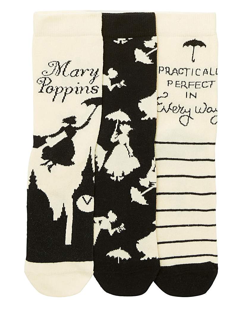 Image of 3 Pack Mary Poppins Socks