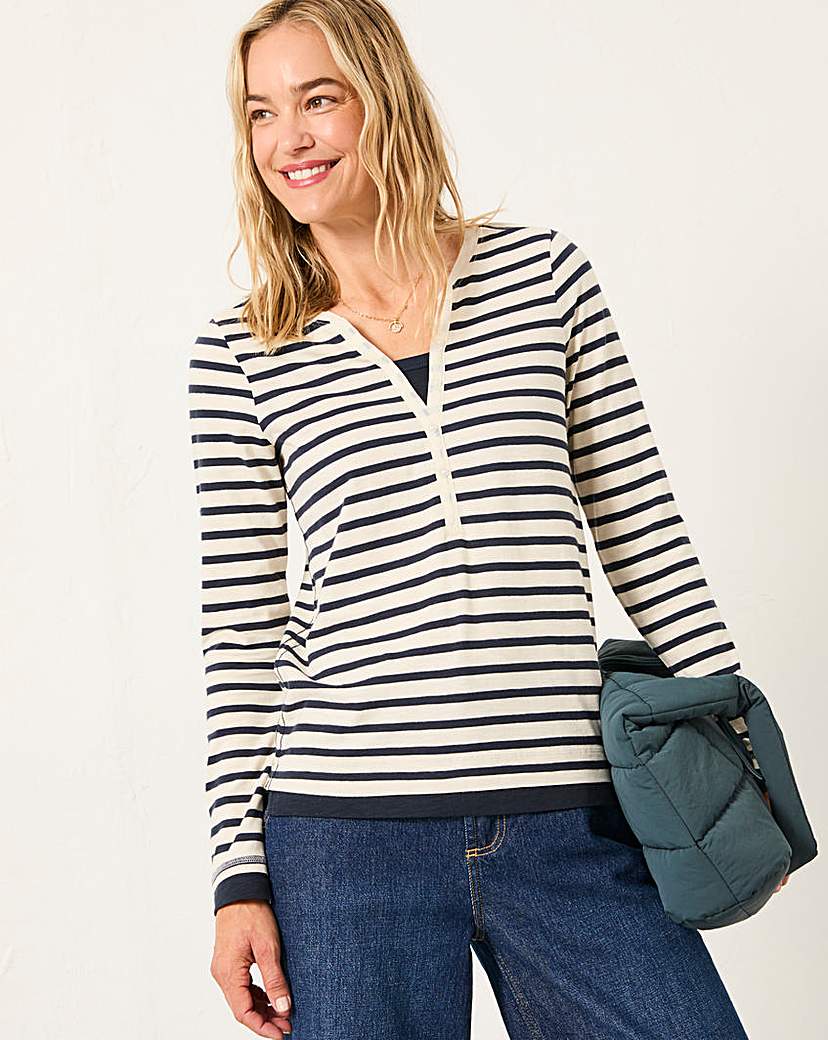 FatFace Mock 2 In 1 Henley Top