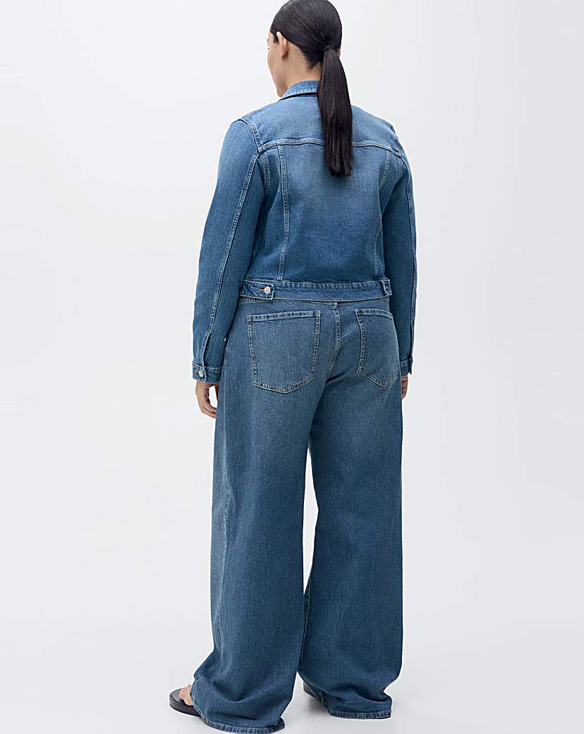 Mango High-Rise Wide Leg Jeans