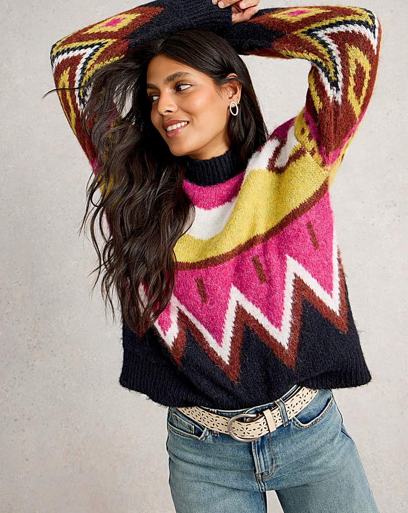 New In - White Stuff Alice Abstract Jumper