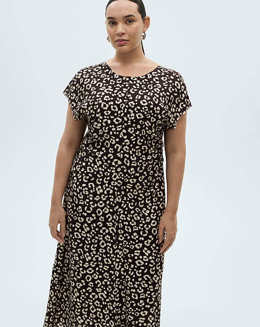Mango Leopard-Print Dress